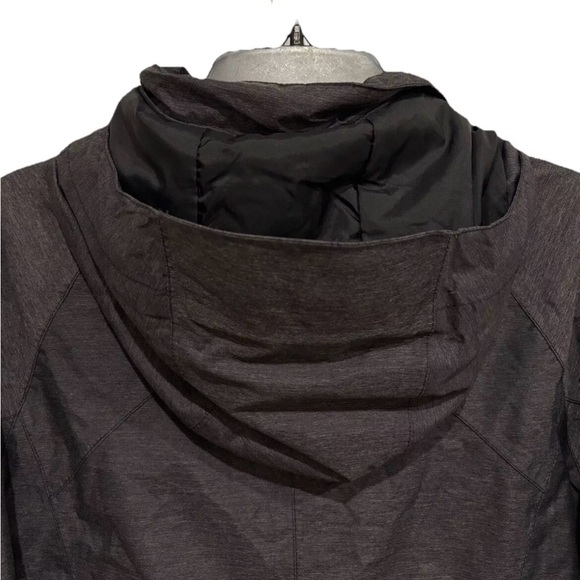 Women's North Face Hyvent Hooded Winter Jacket Charcoal Gray Size Small - Picture 7 of 11